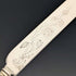 1882 British Antique Silver Plate Cutlery Set of 6 Pairs with Carved Blades, Elkington