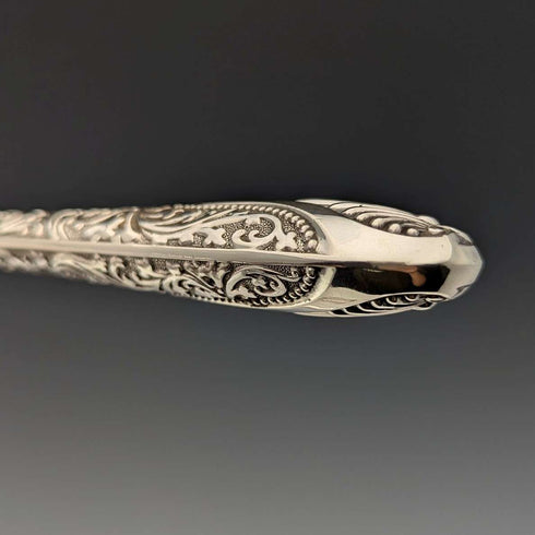 1890年頃 英国アンティーク 総純銀製 カトラリー6ペアセット 計655g John Aldwinckle & Thomas Slater 木箱入り