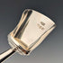 1890 British antique sterling silver and white mother of pearl handle tea caddy spoon Hilliard & Thomason