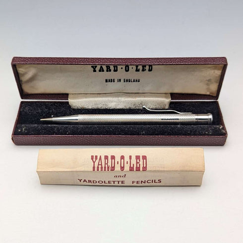 1954年 英国 Yard-O-Led 纯银自动铅笔(含备用笔芯及笔盒)