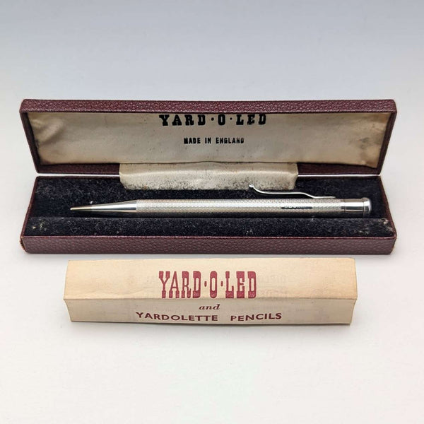 1954年 英国 ヤード・オ・レッド 純銀製 推進式ペンシル 替芯・ケース入り