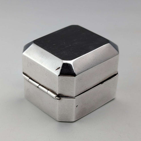 Caja para anillos / Joyero vintage de plata esterlina BIRKS