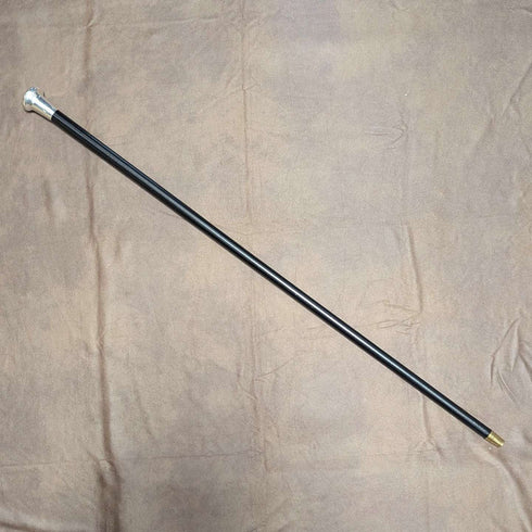 【预留中】1907年 英国古董 绅士用纯银圆柄手杖 92cm