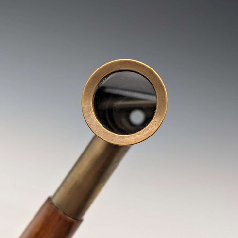 Vintage British gentleman's telescoping handle walking stick, 85cm, T.BRIGG & SONS