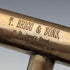Vintage British gentleman's telescoping handle walking stick, 85cm, T.BRIGG & SONS