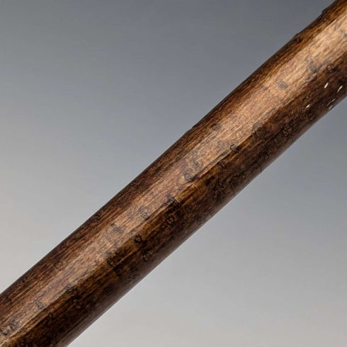 1899年 英国アンティーク 紳士用 純銀装飾 ホーンハンドル ステッキ 杖 101cm