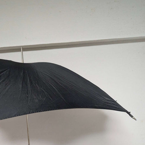 Paraguas británico vintage para caballero, mango curvo de bambú, 88 cm