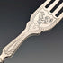 1877 British antique white mother-of-pearl handle, pure silver blade fish cutlery, 2 pairs, William Hutton & Sons