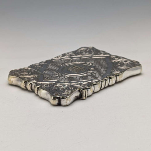 Late 19th Century British Antique Silver Plated Card Case