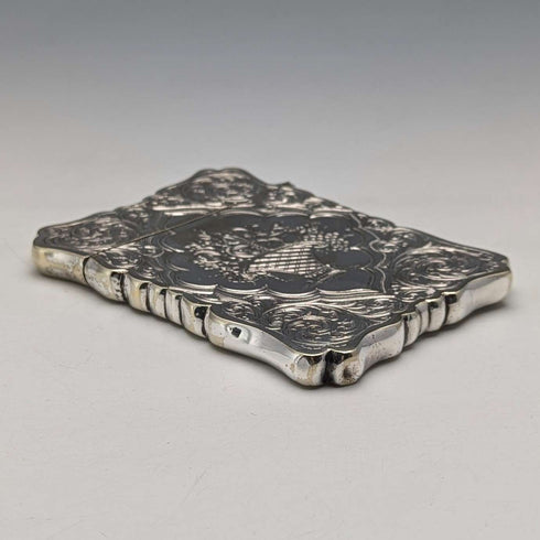 Late 19th Century British Antique Silver Plated Card Case