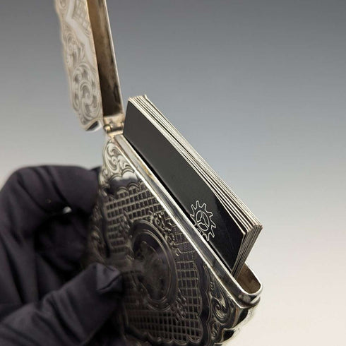Late 19th Century British Antique Silver Plated Card Case