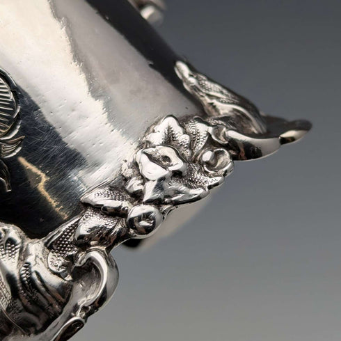 Taza de plata de ley antigua británica de 1851, 149 g, Henry Wilkinson