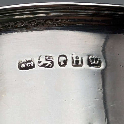 Taza de plata de ley antigua británica de 1851, 149 g, Henry Wilkinson
