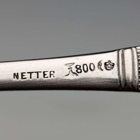 ドイツアンティーク コンチネンタルシルバー製 ペストリーサーバ 77g NETTER MANNHEIM
