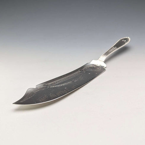 1890년경 미국 앤티크 순은제 케이크 서버 88g 고햄(Gorham)