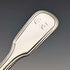 Cuchara para té de plata esterlina, antigüedad británica de 1819, Thomas Wallis II & Jonathan Hayne