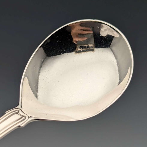 Cuchara para té de plata esterlina, antigüedad británica de 1819, Thomas Wallis II & Jonathan Hayne