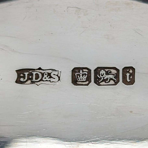 1901 年英國古董純銀盤 127 克 James Dixon &Sons