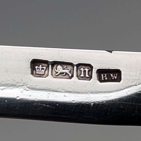 1905 年英國古董白色珍珠手柄純銀刀片小刀 Lee&Wigful