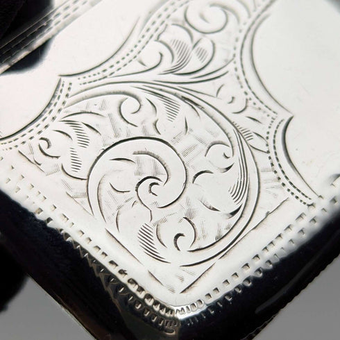 1907 British antique sterling silver Vesta case 31g match case Jones & Crompton