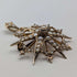 1909 British antique 9ct gold and pearl pendant brooch