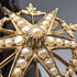 1909 British antique 9ct gold and pearl pendant brooch