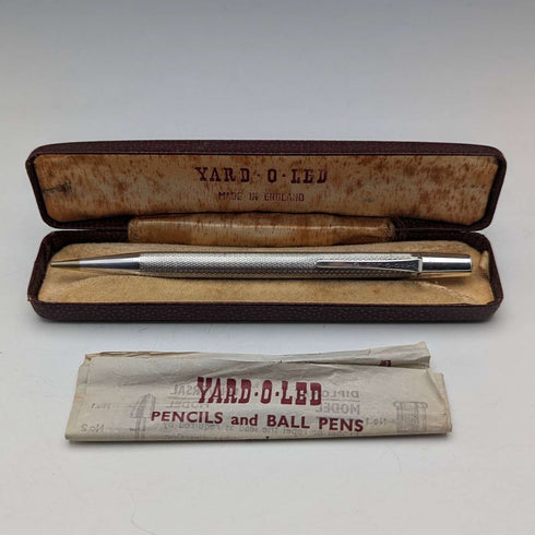 1962年 英国 Yard-O-Led 纯银自动铅笔(附盒)