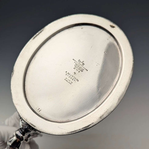约1890年 英国古董镀银茶壶 James Dixon