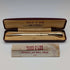 British Vintage Yard O' Red Rolled Gold Propelled Pencil in Case