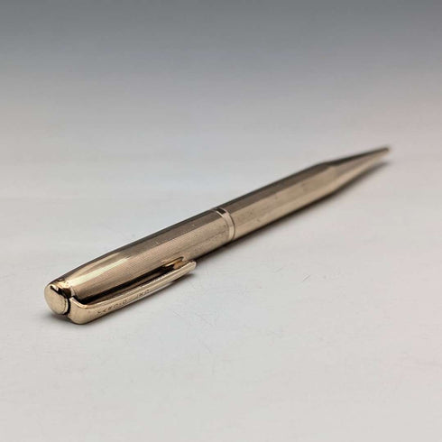 British Vintage Yard O' Red Rolled Gold Propelled Pencil in Case