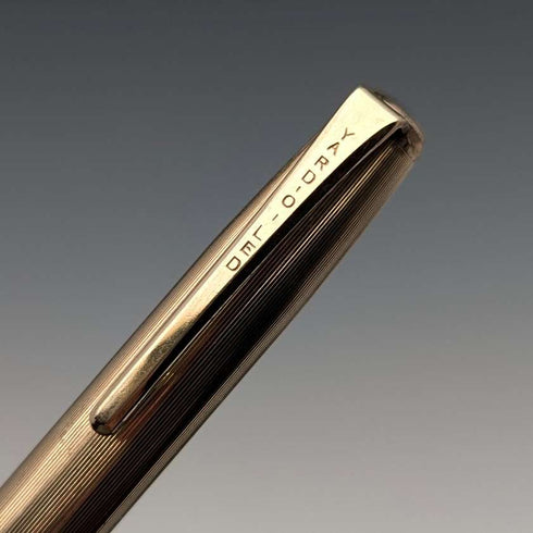 British Vintage Yard O' Red Rolled Gold Propelled Pencil in Case