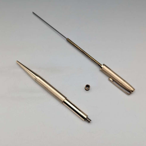 British Vintage Yard O' Red Rolled Gold Propelled Pencil in Case