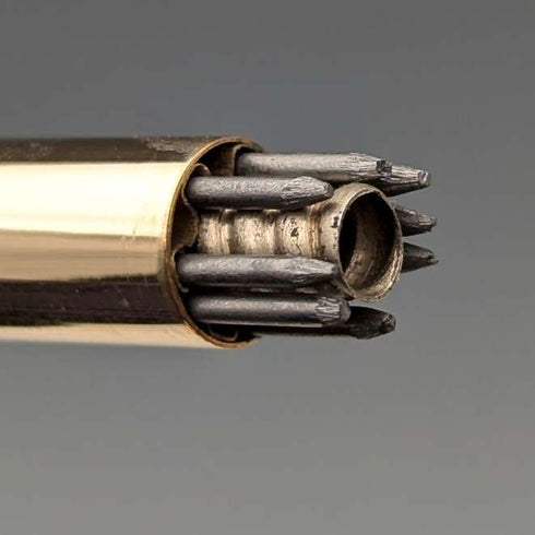 British Vintage Yard O' Red Rolled Gold Propelled Pencil in Case