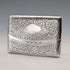 1905 British antique sterling silver card case with embossed decoration, 72g, Henry Williamson Ltd