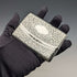 1905 British antique sterling silver card case with embossed decoration, 72g, Henry Williamson Ltd
