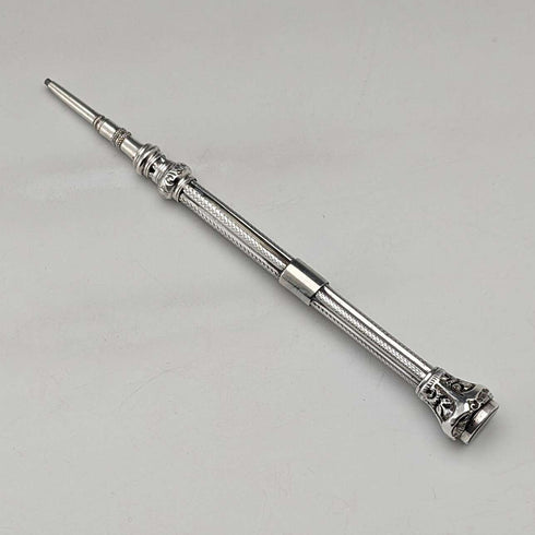 1900年頃 アンティーク シルバー製 推進式ペンシル 86-110mm