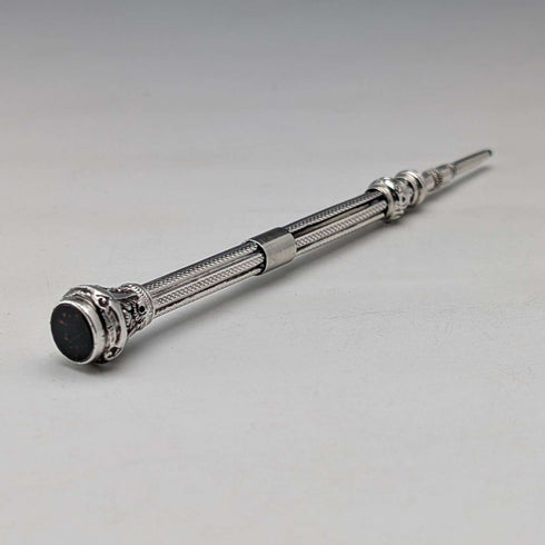 1900年頃 アンティーク シルバー製 推進式ペンシル 86-110mm