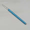 Vintage Sterling Silver & Blue Guilloche Enamel Mini Push-Pull Pencil
