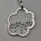 Colgante vintage de plata de ley con diseño de lluvia y nubes, 13.5g, con collar