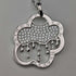 Colgante vintage de plata de ley con diseño de lluvia y nubes, 13.5g, con collar