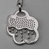 Colgante vintage de plata de ley con diseño de lluvia y nubes, 13.5g, con collar