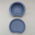 Caja vintage inglesa de Wedgwood Jasperware en forma de alubia, joyero, azul pálido