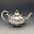 Late 19th Century British Antique Silver Plate Melon Shaped Teapot