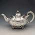Late 19th Century British Antique Silver Plate Melon Shaped Teapot