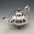 Late 19th Century British Antique Silver Plate Melon Shaped Teapot