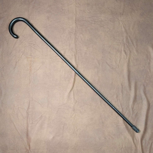 英国古董黑色杖身弯柄手杖 90cm