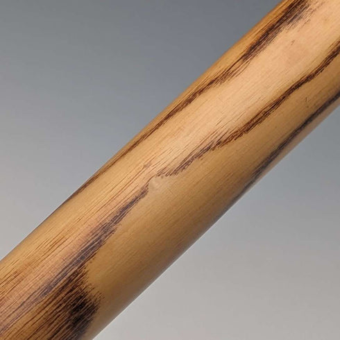 2018年英国制木纹唐木柄德比手柄纯银装饰手杖 88cm