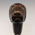 Bastón vintage británico con eje marrón y empuñadura de resina en forma de cabeza de perro, 83 cm