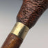 Bastón vintage británico con mango de cabeza de pájaro y eje de color marrón natural, 89 cm