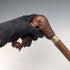Bastón vintage británico con mango de cabeza de pájaro y eje de color marrón natural, 89 cm